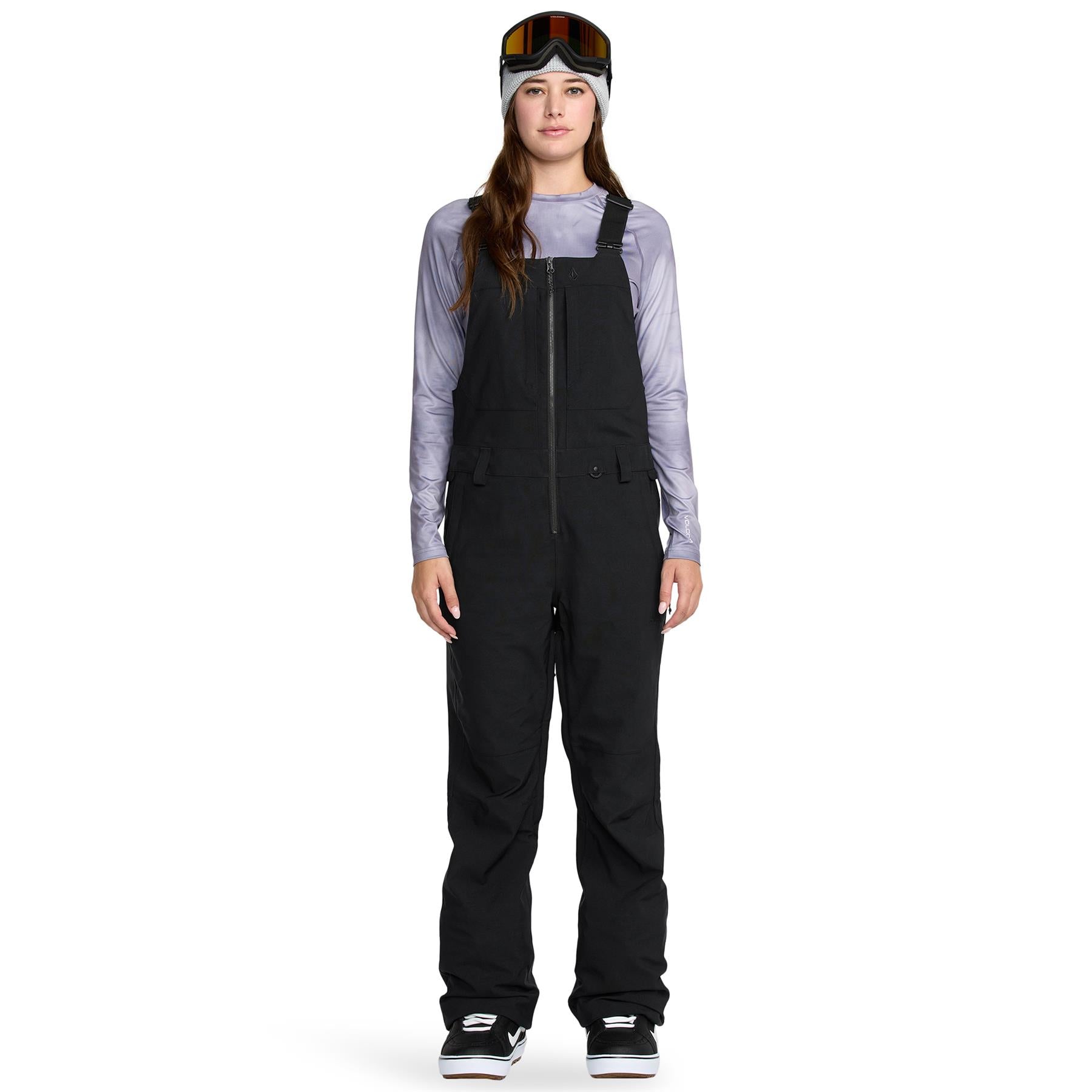 Volcom Swift Womens Bib Overall Pants Black