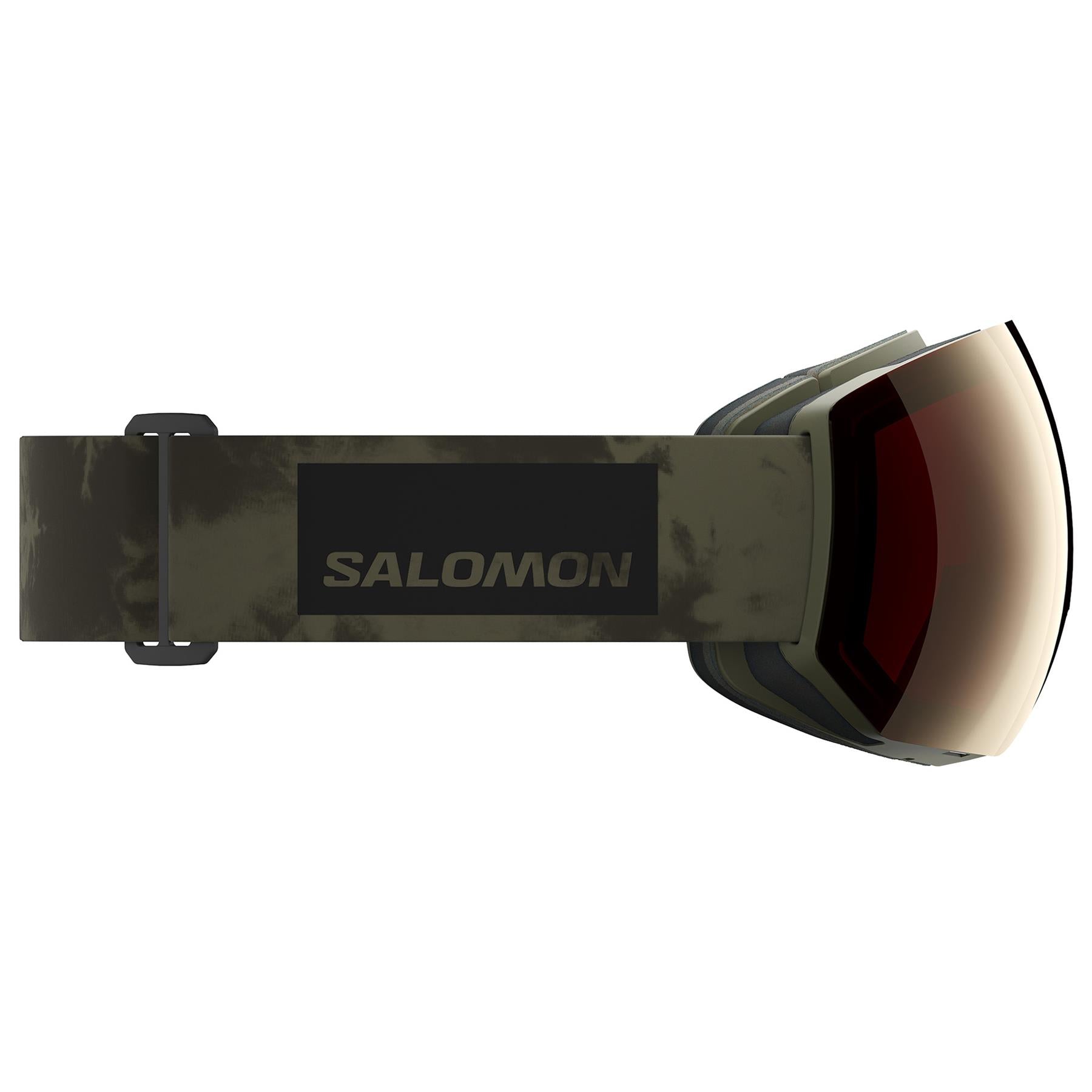 Salomon Radium Pro Sigma Goggles Olive Nights - Gun Metal + Light Blue Lens