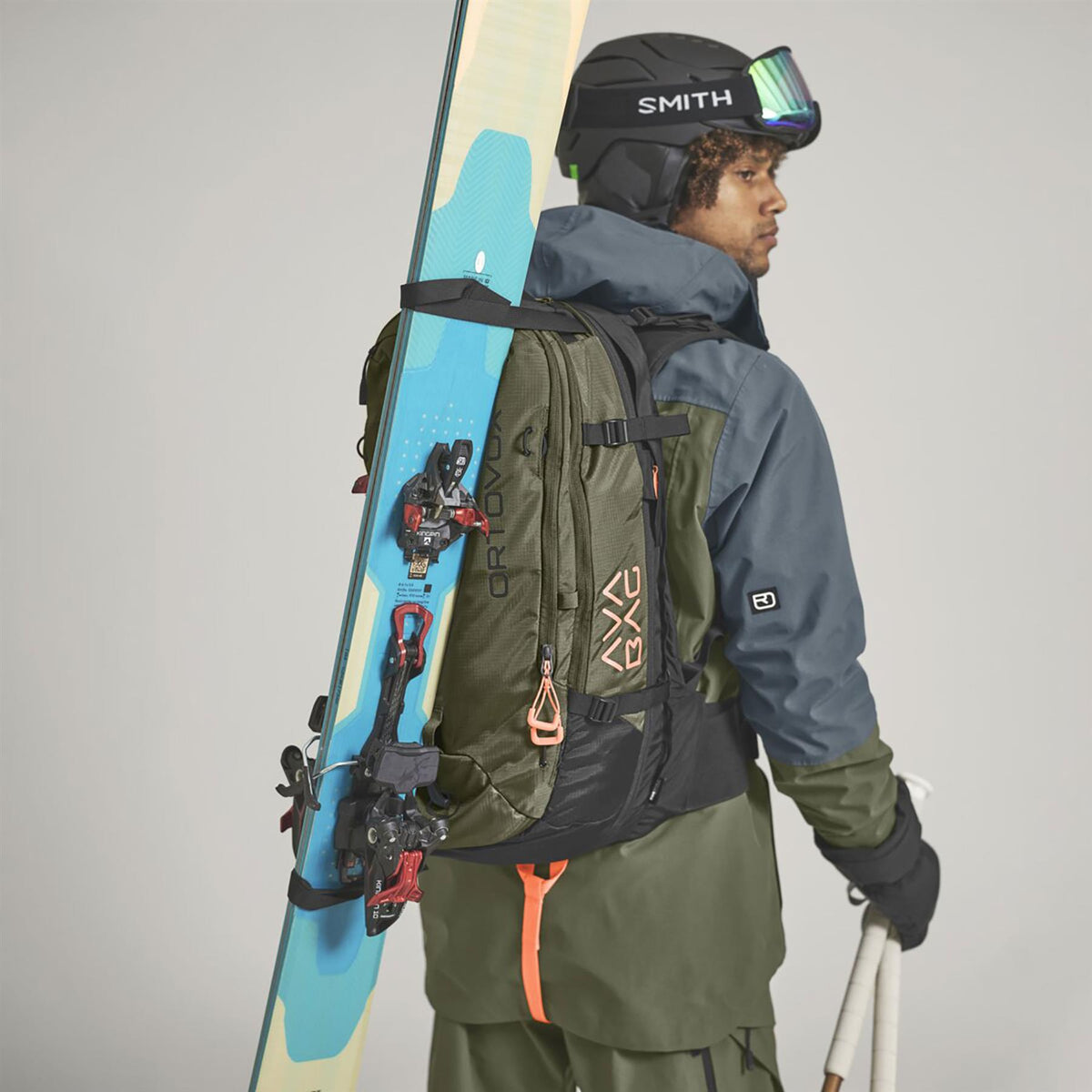 Ortovox Avabag Litric Freeride 28L Avalanche Airbag Backpack Dark Wild Herbs