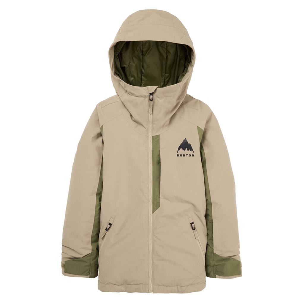 Burton Kids Hillslope Jacket Summit Taupe/Forest Moss