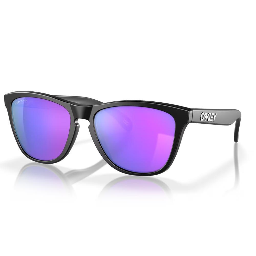 Oakley Frogskins Sunglasses Matte Black - Prizm Violet Lens