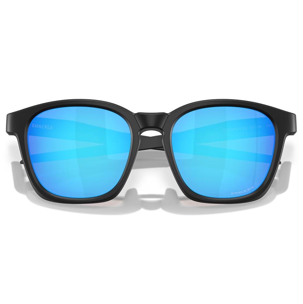 Oakley Shackle Sunglasses Matte Black - Prizm Sapphire Lens