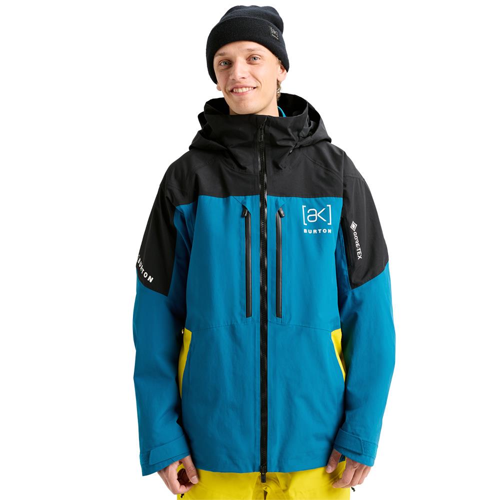 Burton [ak] Swash GORE-TEX 2L Mens Jacket True Black/Blue Teal/Atomic Yellow