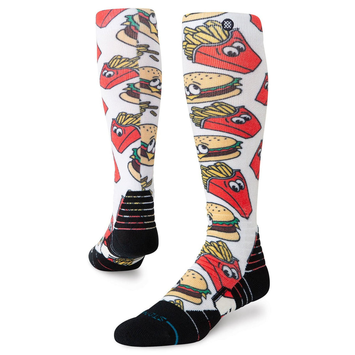 Stance Combo Meal Mid Poly Ski + Snowboard Socks Red