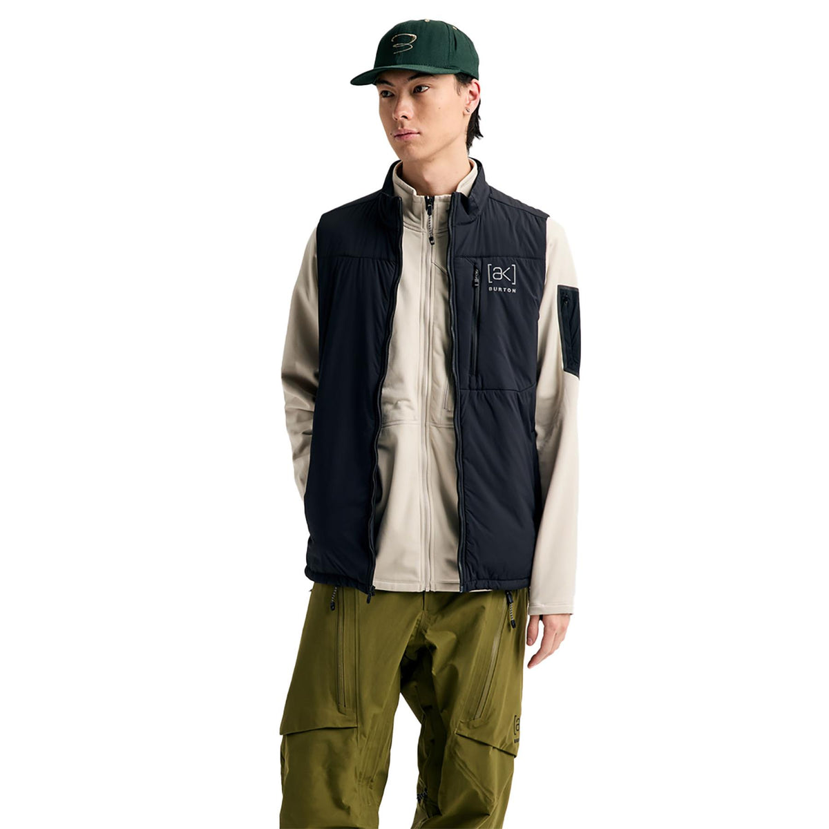 Burton Mens [ak] Helium Stretch Insulated Vest True Black