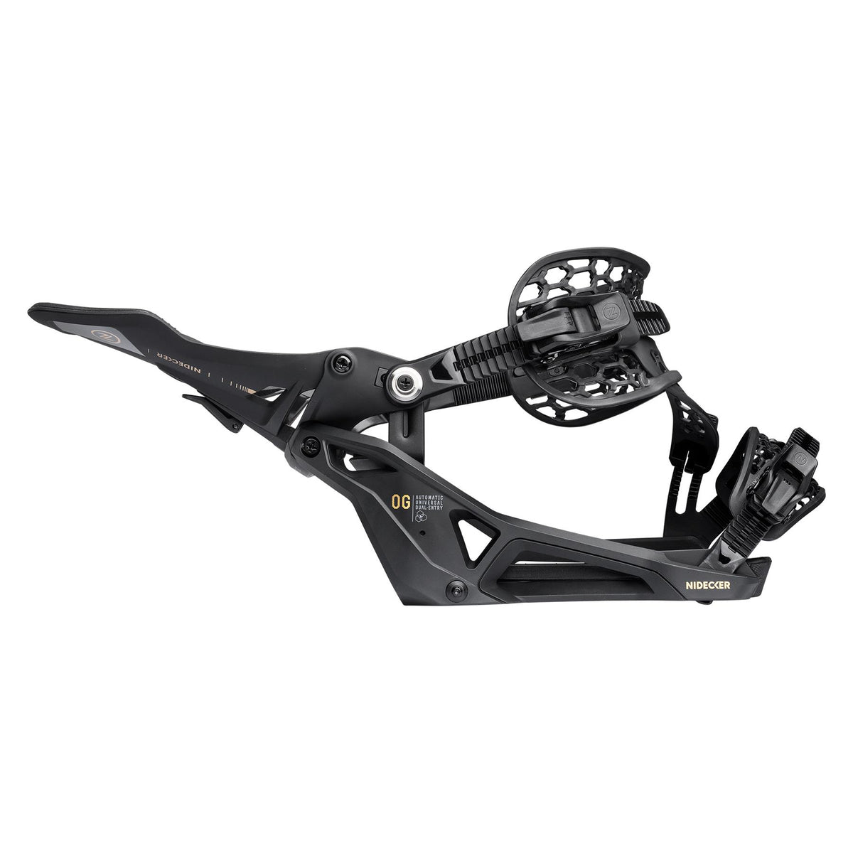Nidecker Supermatic OG Step-In Snowboard Bindings Black 2027