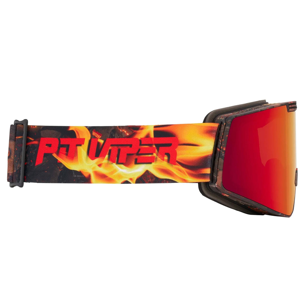 Pit Viper Proform Goggles The Actualbush Inferno - Red + Yellow Snow Lens