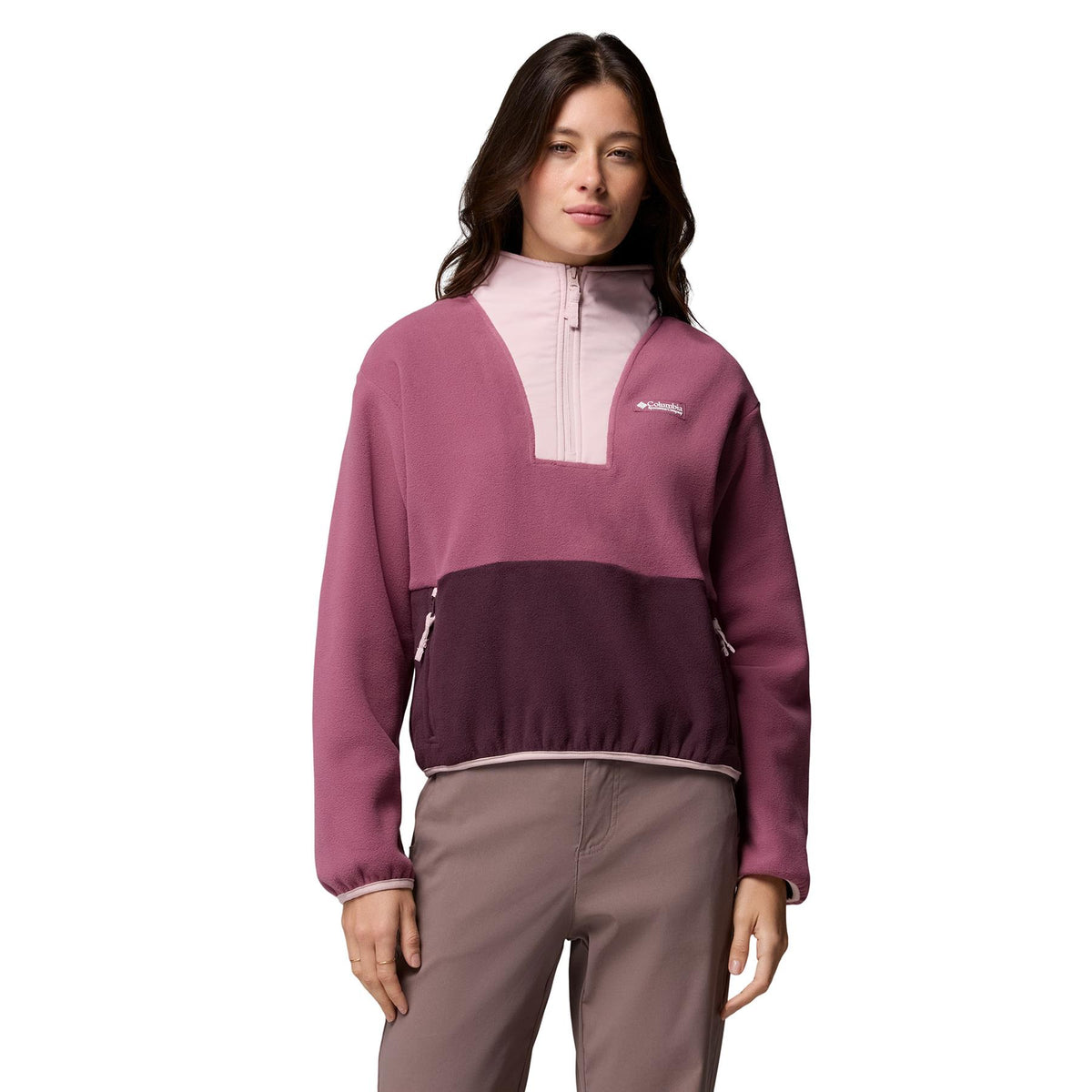 Columbia Sequoia Grove II Half Zip Womens Fleece Antique Mauve