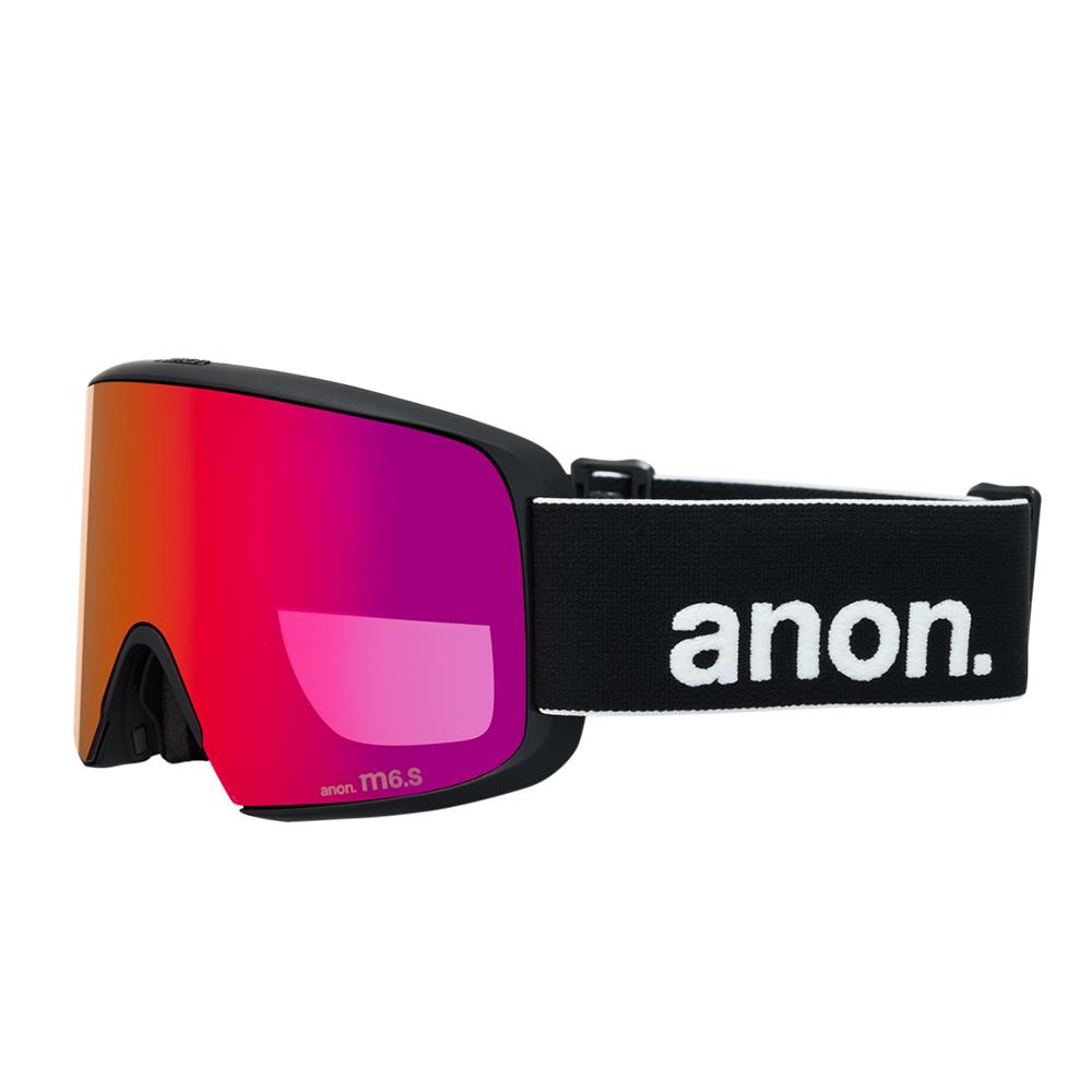 Anon M6S MFI Goggles Black - Perceive Sunny Red + Cloudy Burst Lens + Face Mask