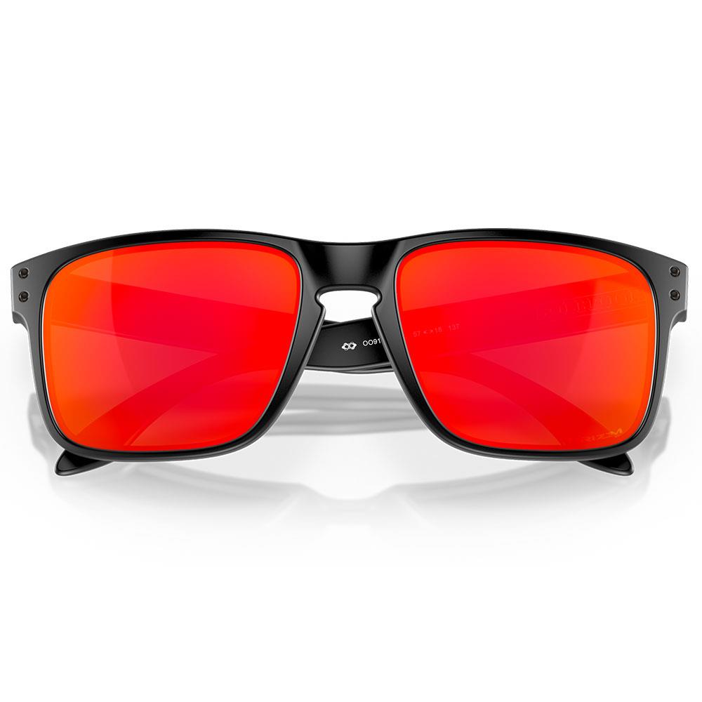 Oakley Holbrook Sunglasses Matte Black - Prizm Ruby Lens