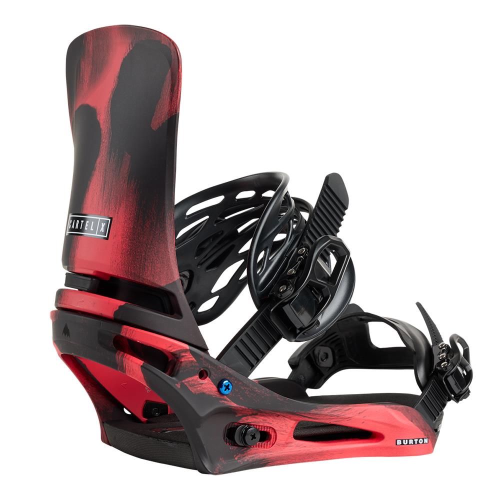 Burton Cartel X Re:Flex Mens Snowboard Bindings Black/Red 2026