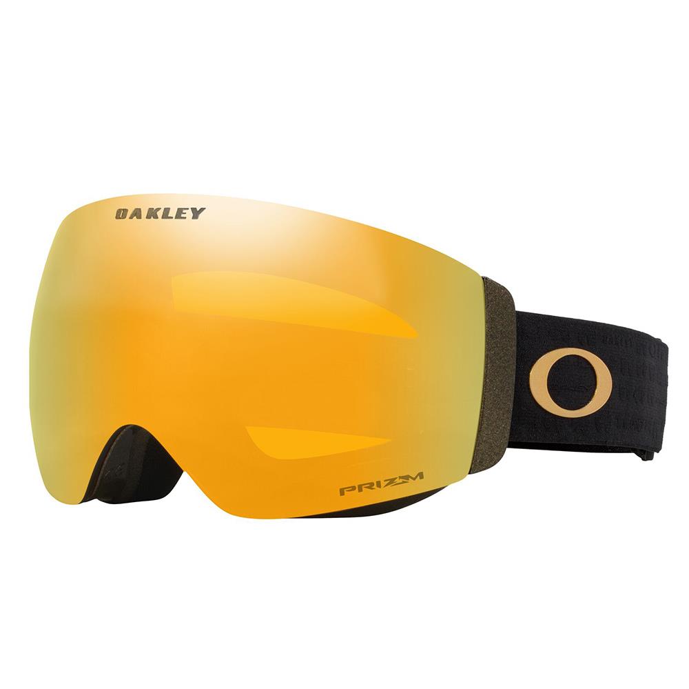 Oakley Flight Deck Pro M Goggles Metallic Black Gold - Prizm 24K + Prizm Iced Lens