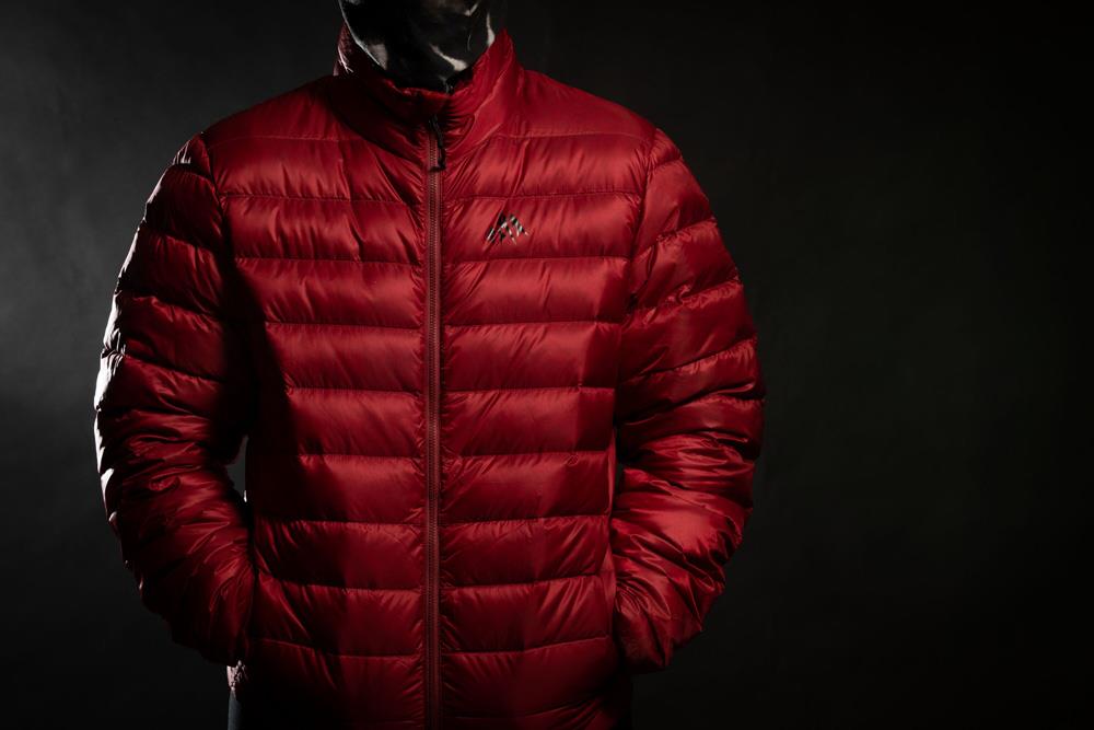 Jones Re-up Down Puffy Mens Insulator Jacket Safety Red