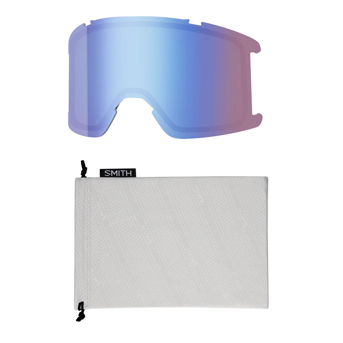 Smith Squad Goggles White Vapor - Chromapop Sun Black + Spare Lens