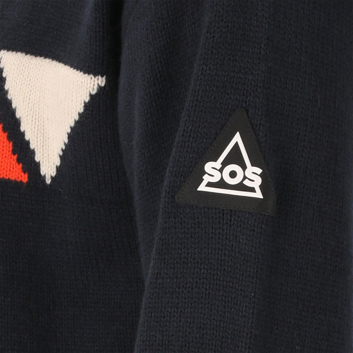 SOS Aboda Mens Windstopper Knit Jumper Dark Navy
