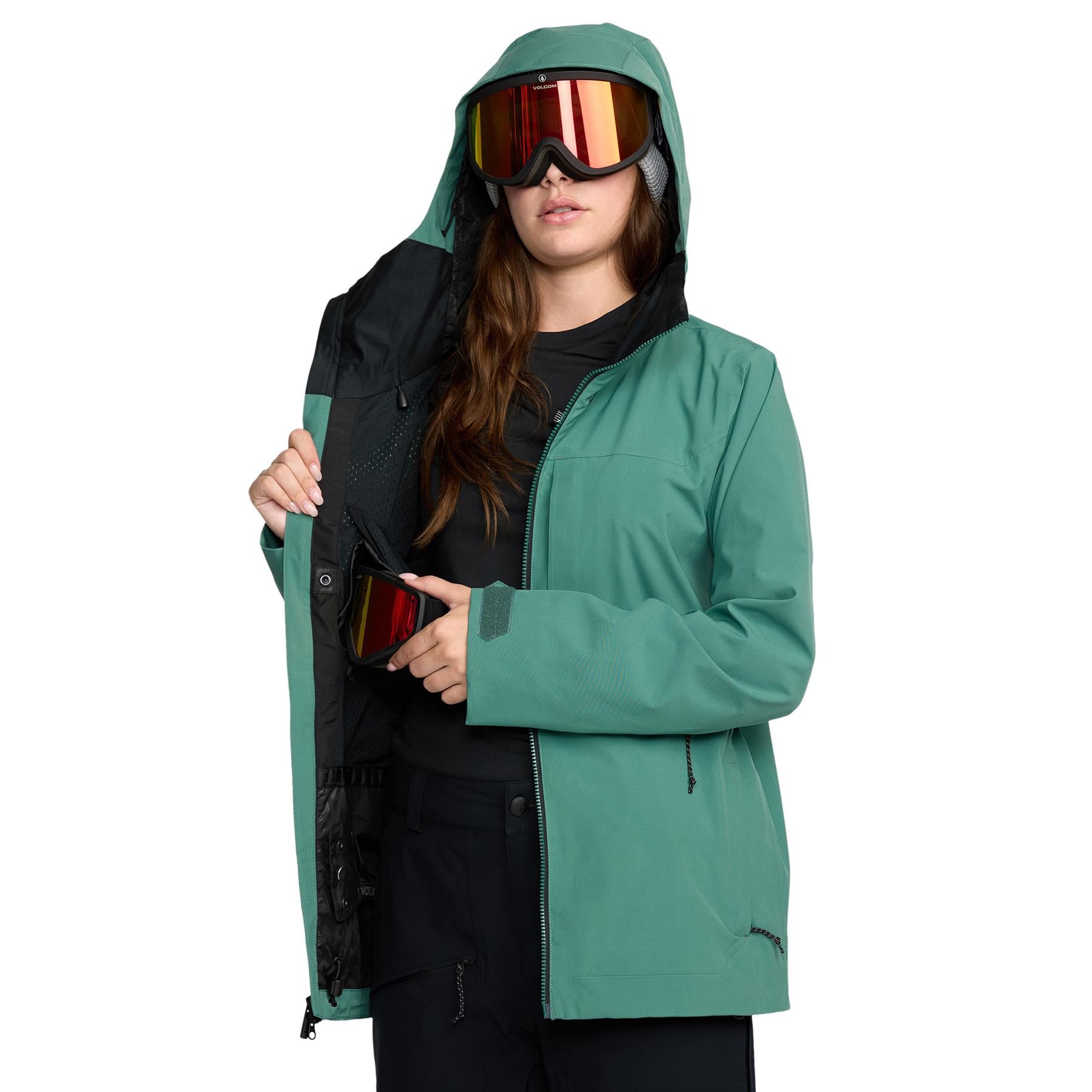 Volcom Cloudbreaker Stretch 30K Womens Jacket Spruce Green