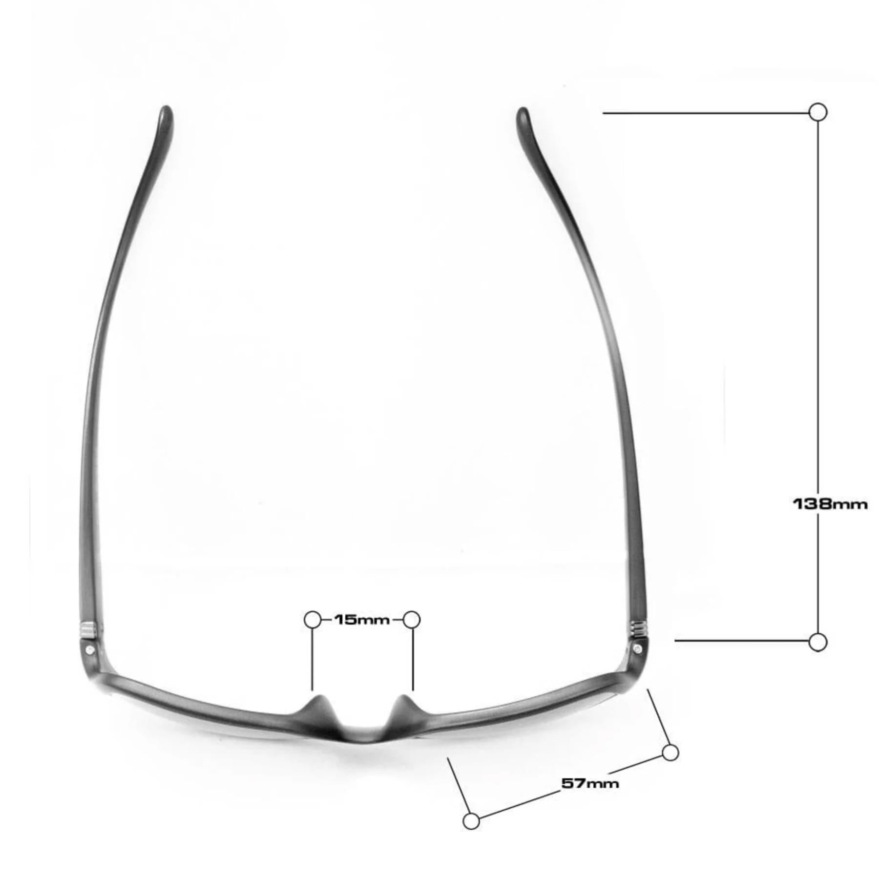 Bloc Rizer Sunglasses Matt Black / Blue - Blue Mirror Lens