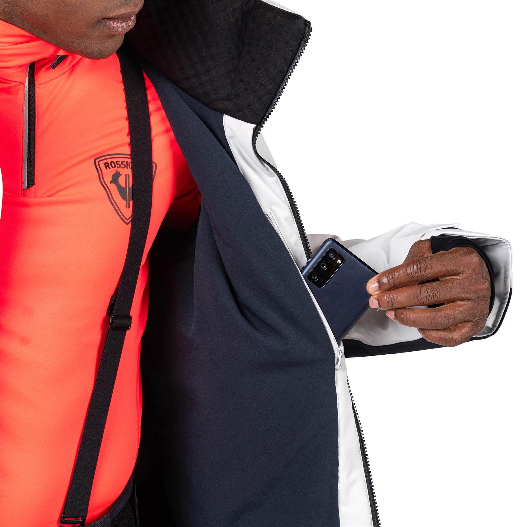 Rossignol Mens Hero Blackside Insulated Jacket Soft Grey