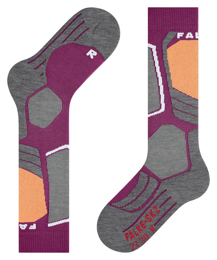 Falke SK2 Kids Ski Socks Radiant Orchid