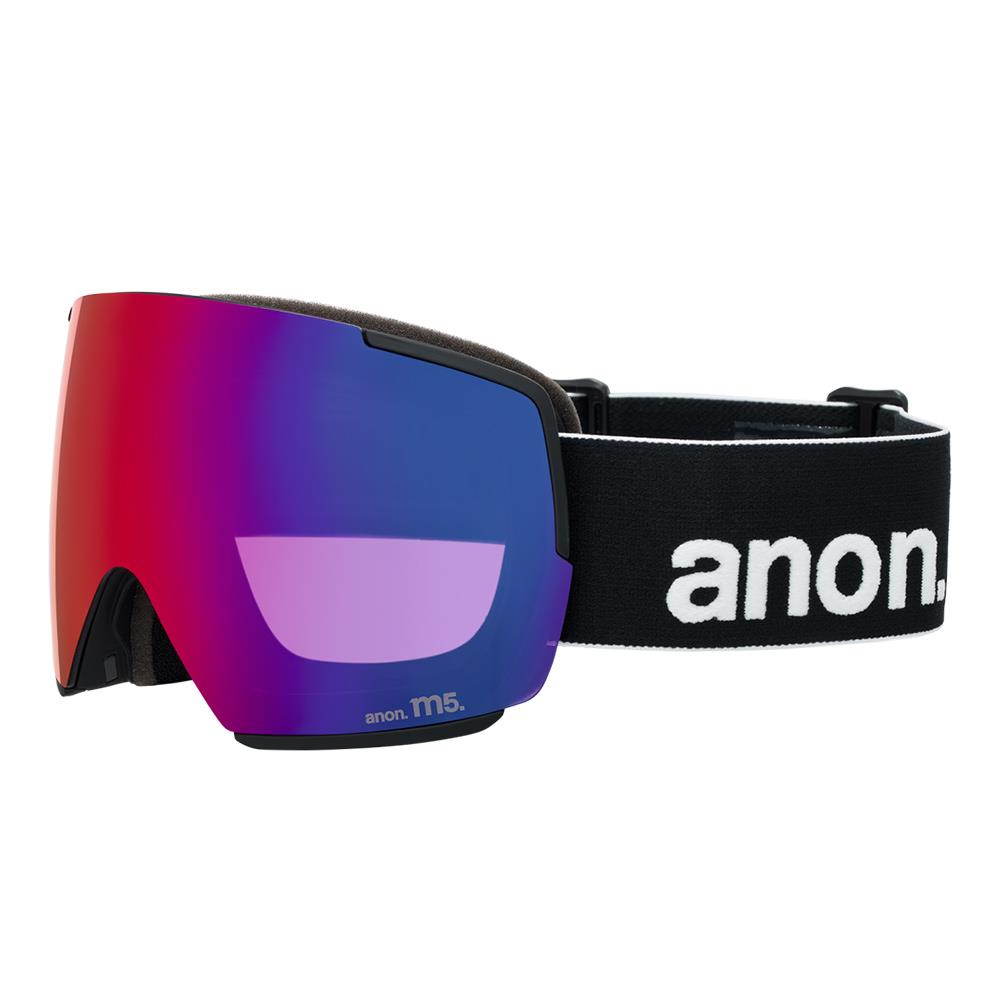 Anon M5 MFI Goggles Black - Perceive Sunny Red + Cloudy Burst Lens + Face Mask
