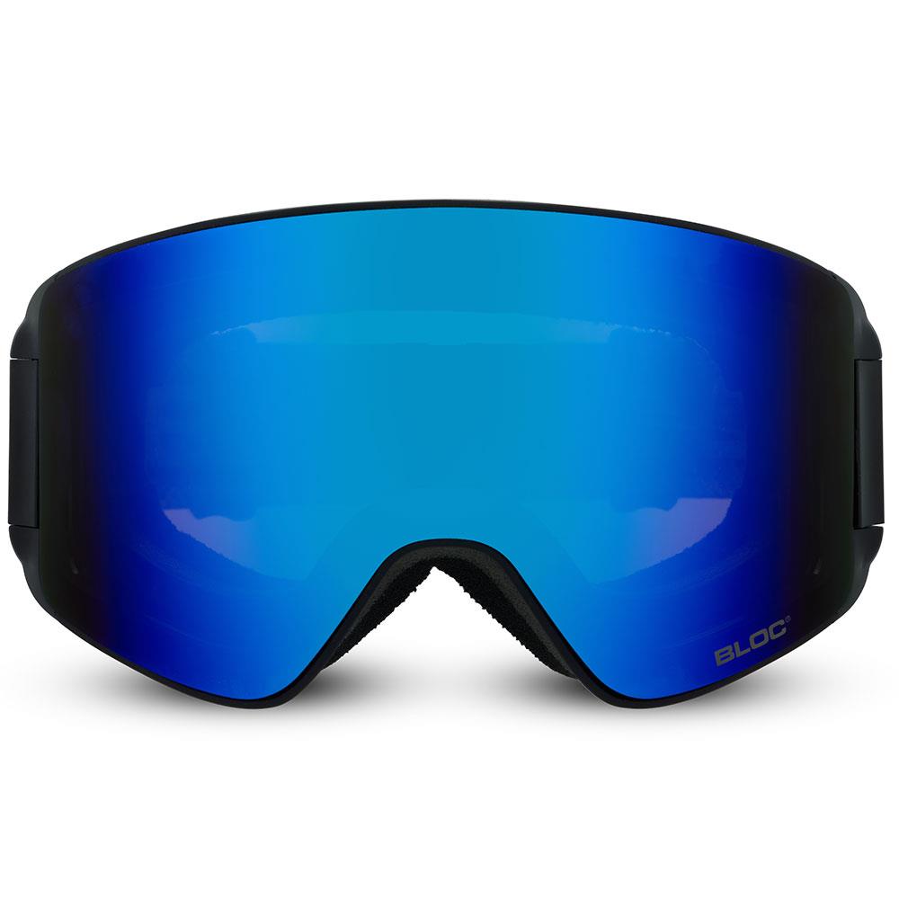 Bloc Eighty-Five Goggles Matt Black - Blue Mirror Lens + Orange Revo Blue Lenses