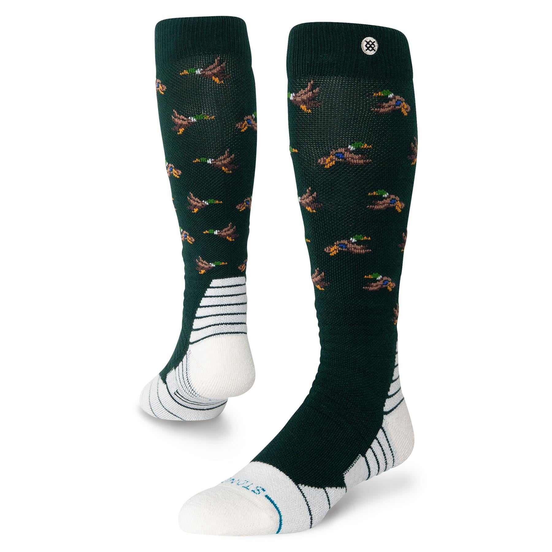Stance Huntin Mid Poly Ski & Snowboard Socks Pine