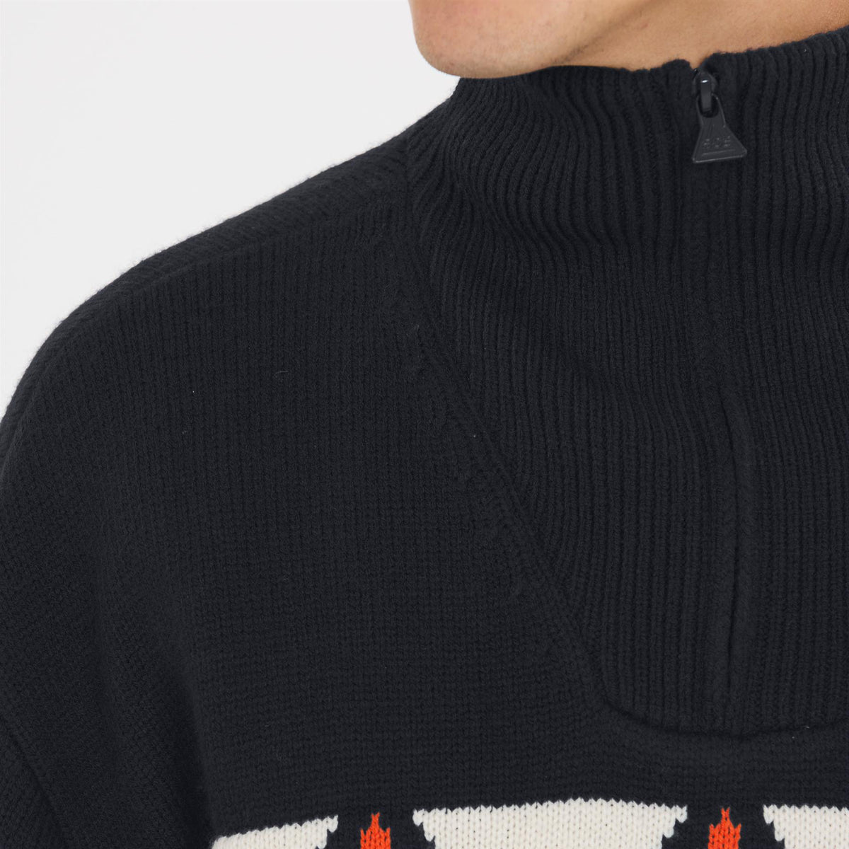 SOS Aboda Mens Windstopper Knit Jumper Dark Navy