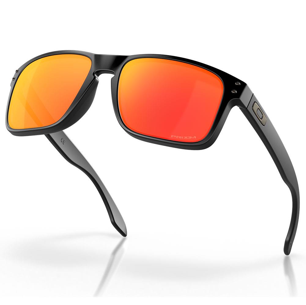 Oakley Holbrook Sunglasses Matte Black - Prizm Ruby Lens