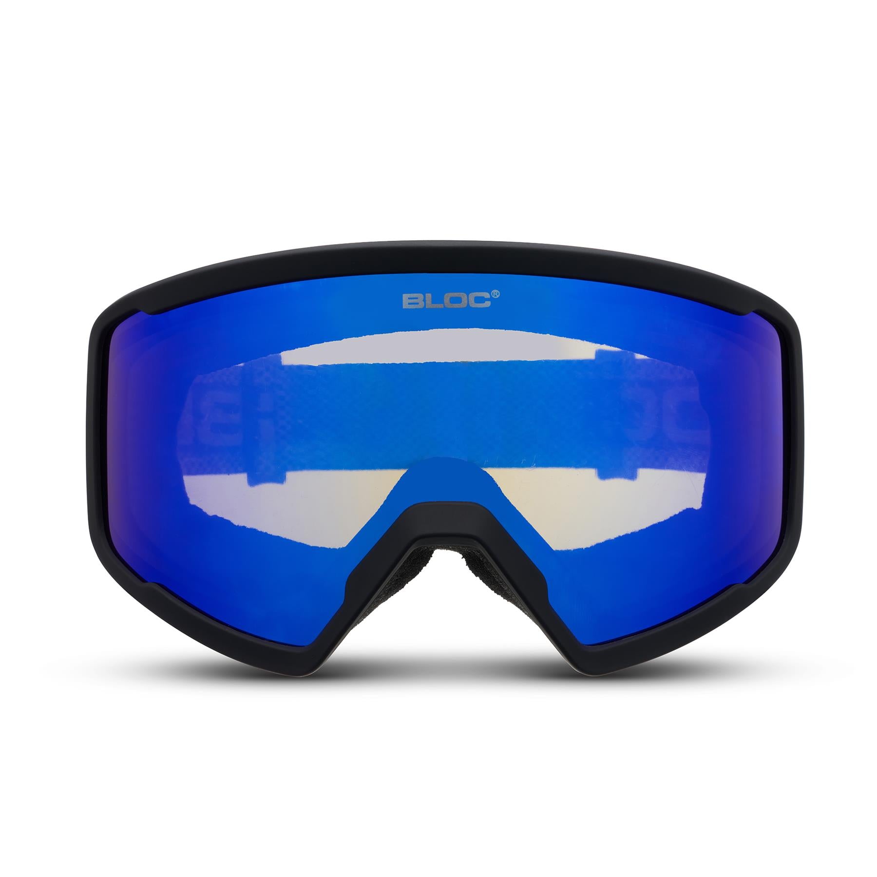 Bloc Sirus Goggles Matt Black - Blue Mirror Lens