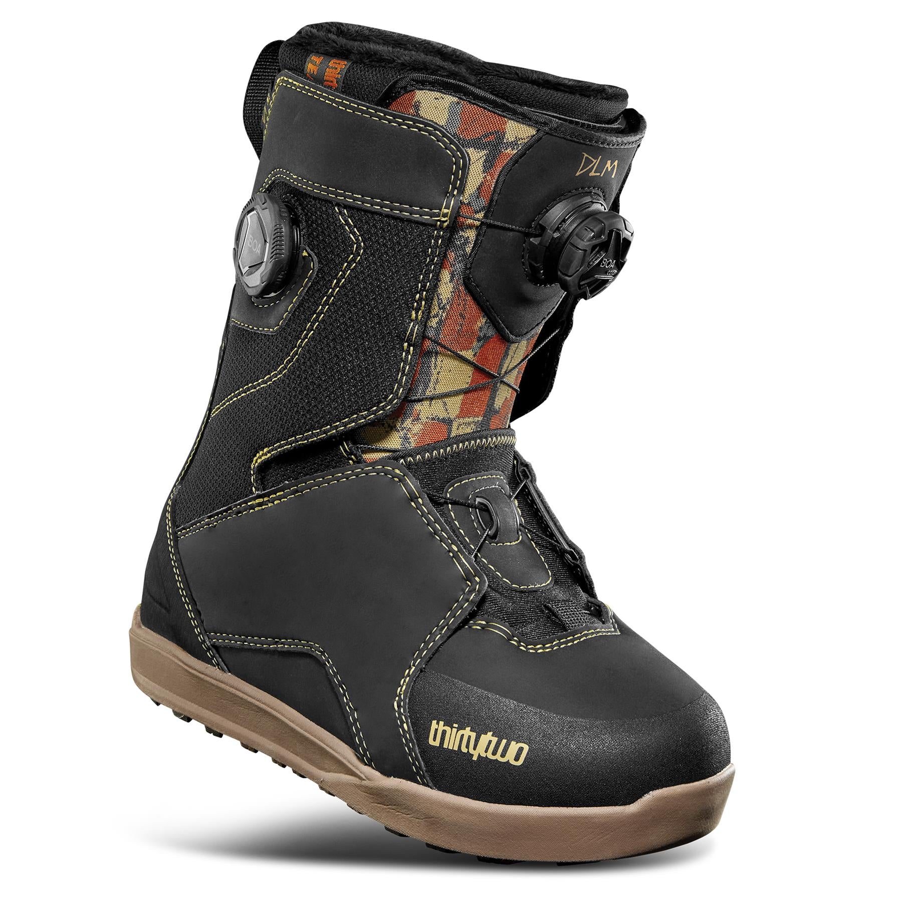 Thirtytwo Lashed x Melancon Double BOA Womens Snowboard Boots Black/Gum 2026