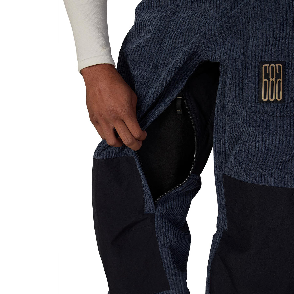 686 Mens 2.5L Ghost Pants Navy Wide Wale Corduroy
