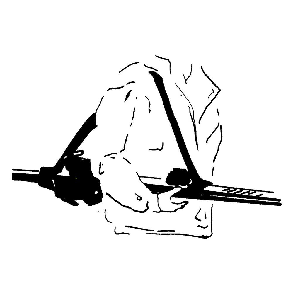 Manbi Ski Lift Hands Free Ski Carry System Black