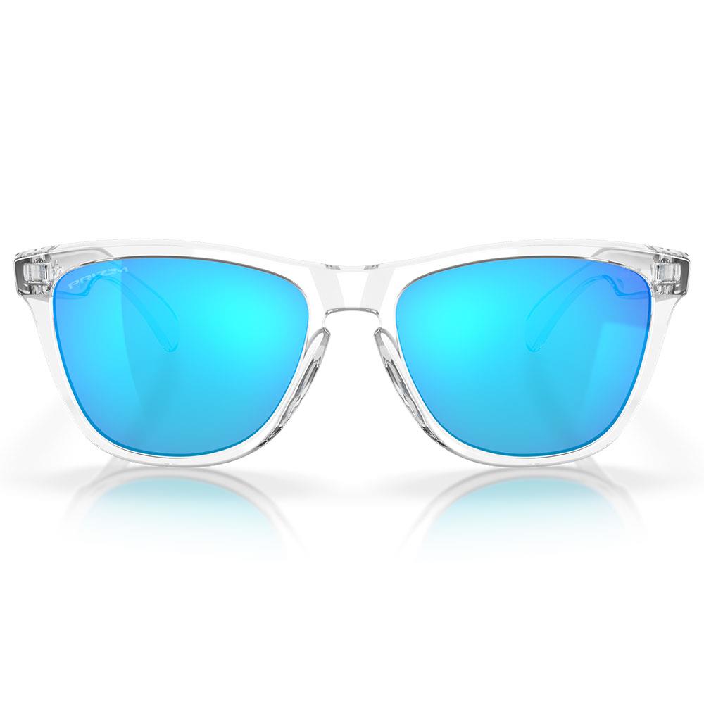 Oakley Frogskins Sunglasses Crystal Clear - Prizm Sapphire Lens