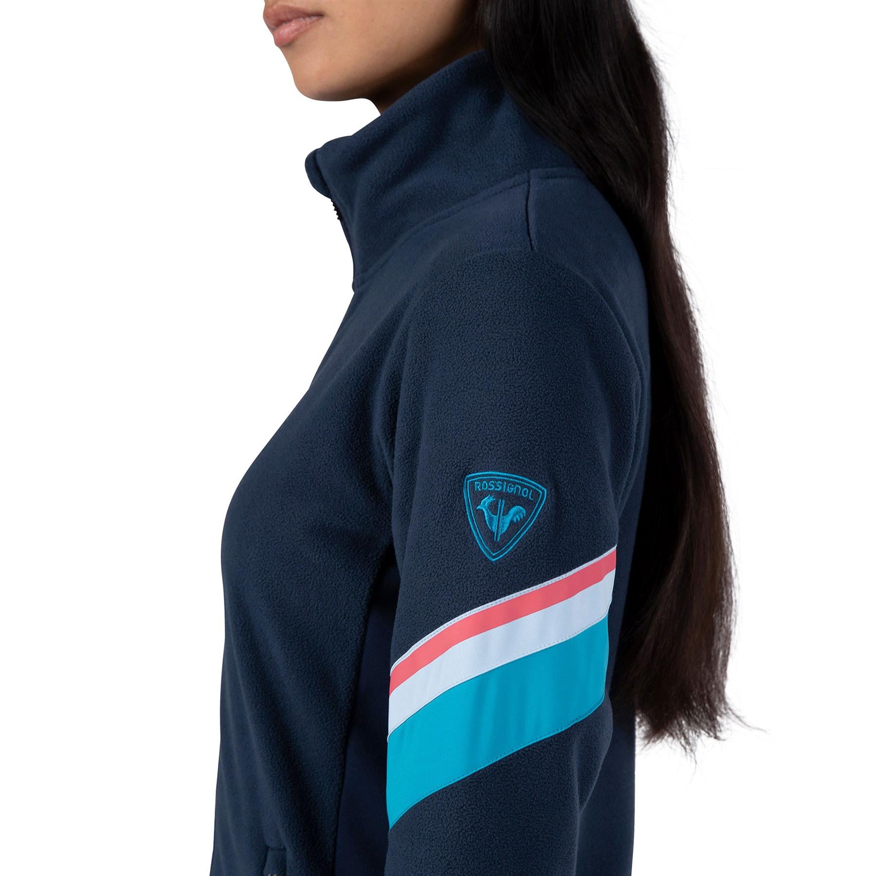 Rossignol Womens Strawpile FZ Fleece Dark Navy