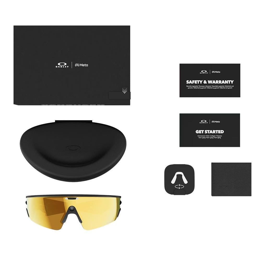 Oakley Meta Vanguard AI Sunglasses Black - Prizm 24K Lenses