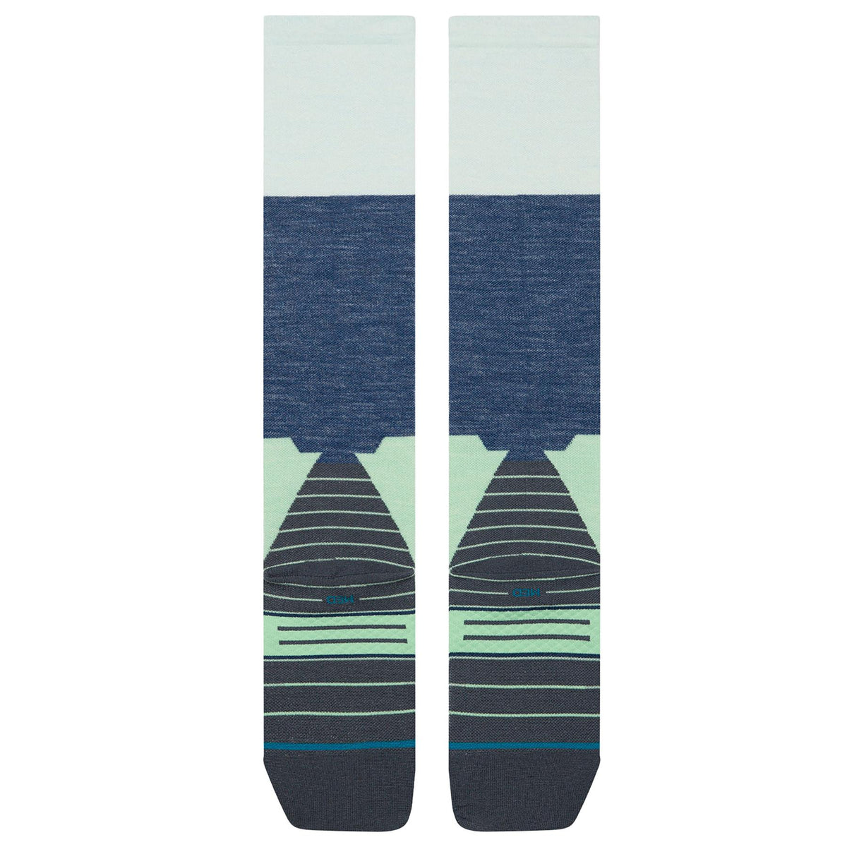 Stance Womens Blocked UL Merino Wool Ski + Snowboard Socks Light Blue