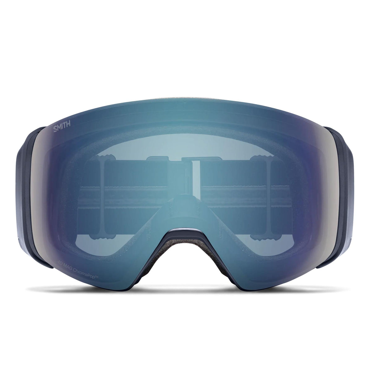 Smith 4D MAG Goggles Royal Navy - Chromapop Everyday Blue Mirror + Spare Lens