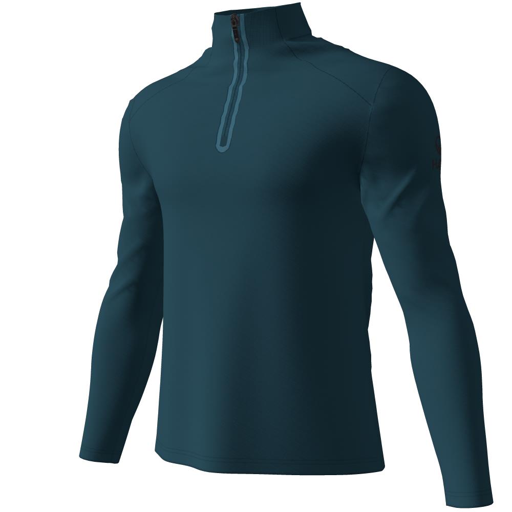 Halti Moodi Mens Half-Zip Midlayer Shirt Reflecting Pond Blue