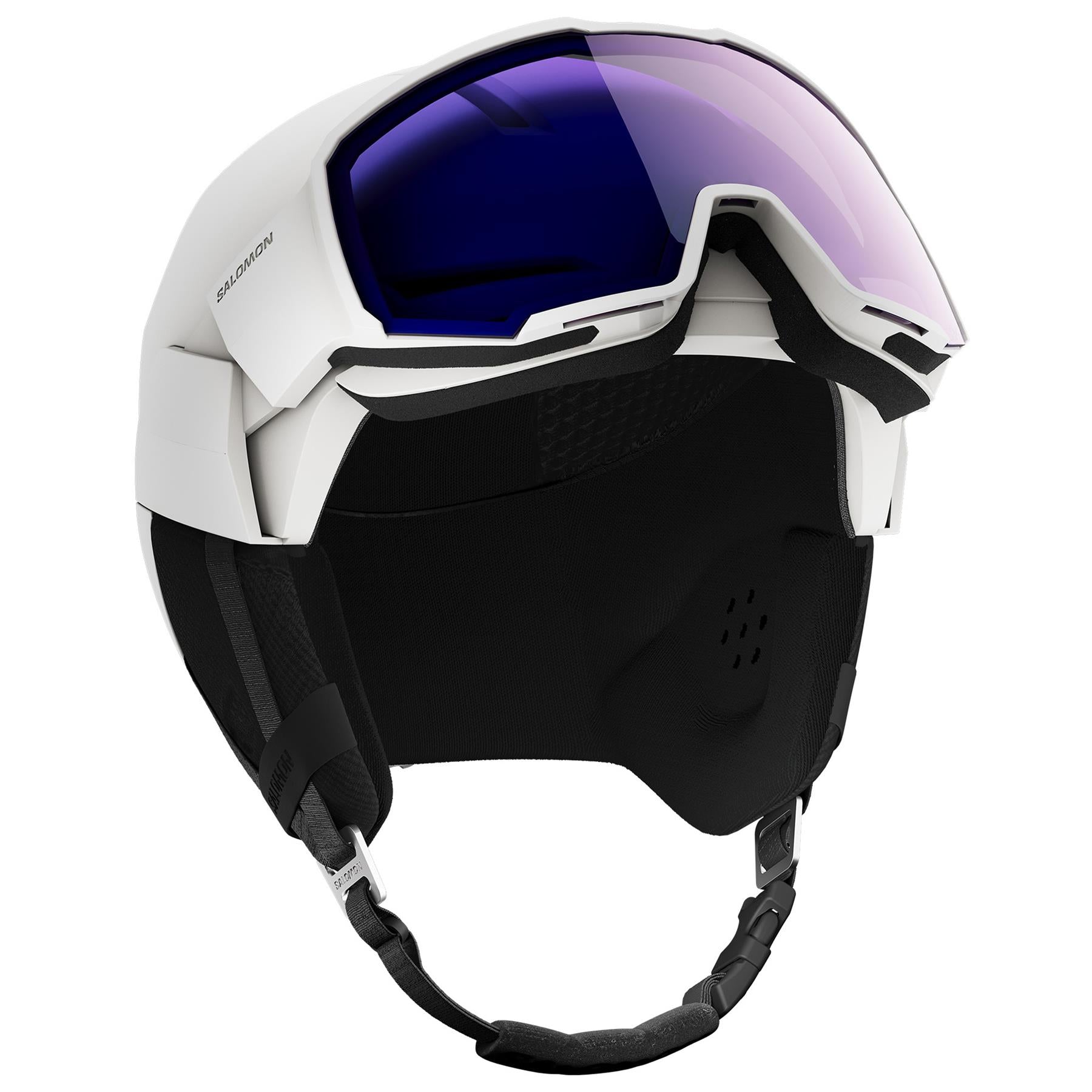 Salomon Osmo Pro Visor Sigma Photo Ski + Snowboard Helmet White - Photo Blue Lens