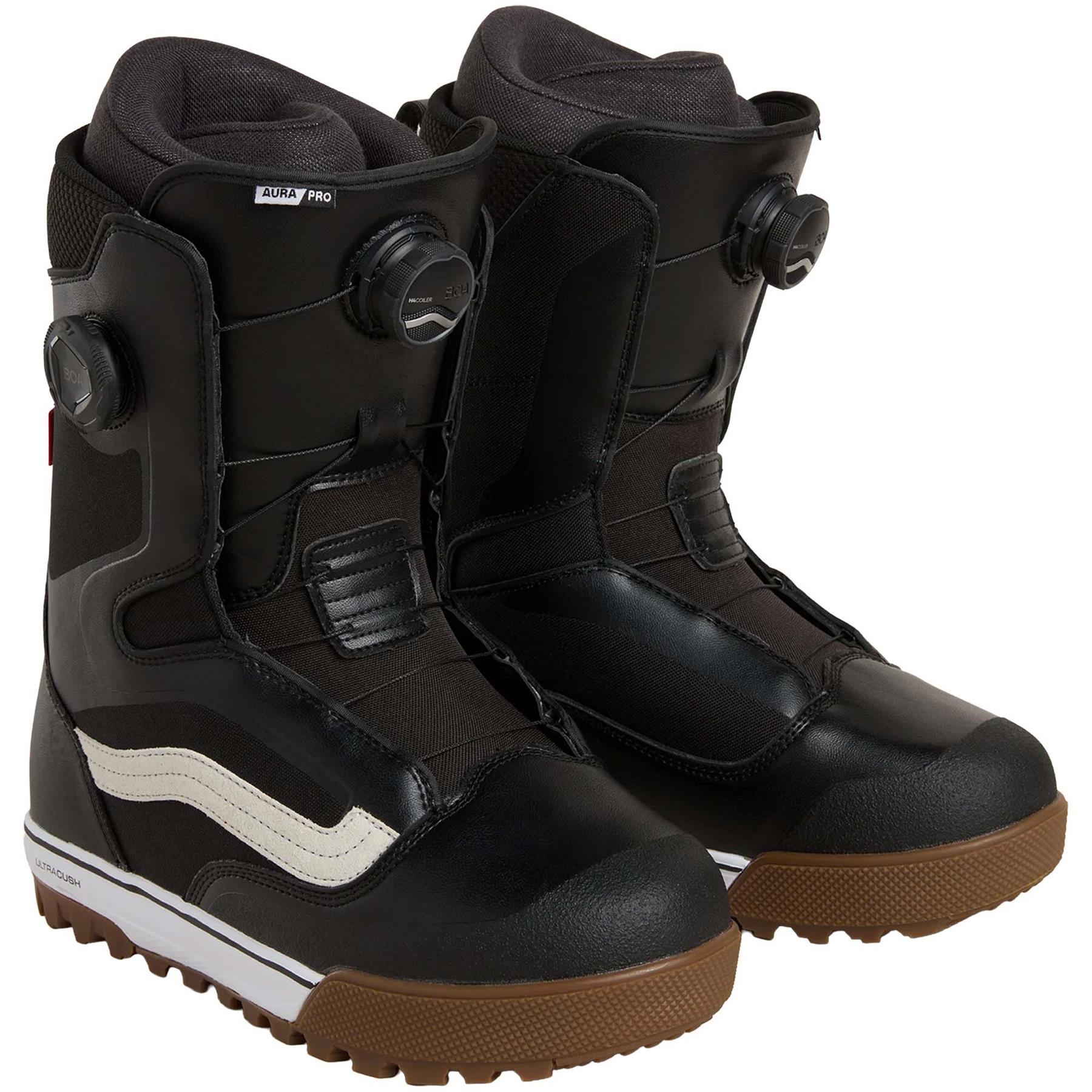 Vans Aura Pro BOA Mens Snowboard Boots Black/White 2026
