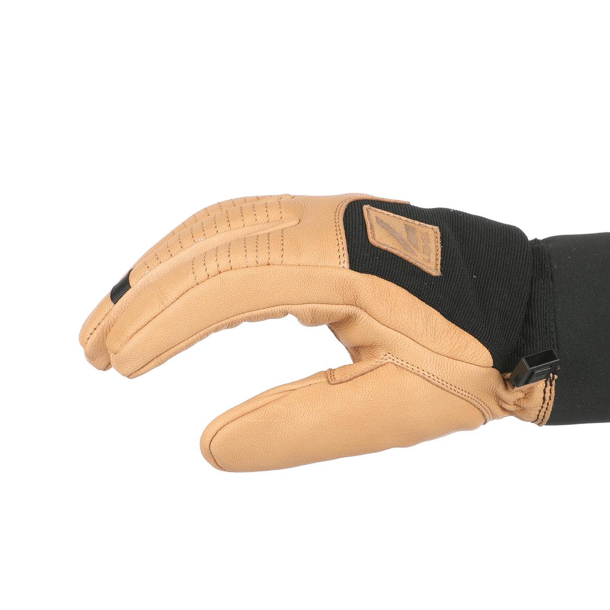 Level Roadster Mens Leather Gloves Beige