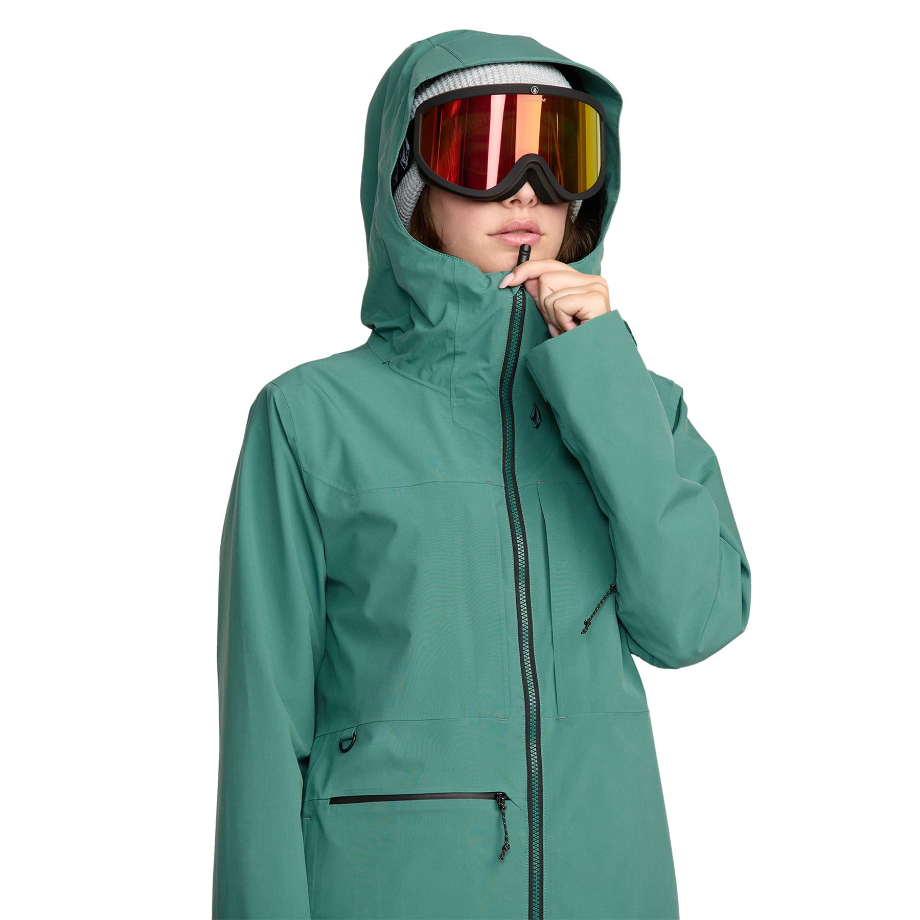 Volcom Cloudbreaker Stretch 30K Womens Jacket Spruce Green