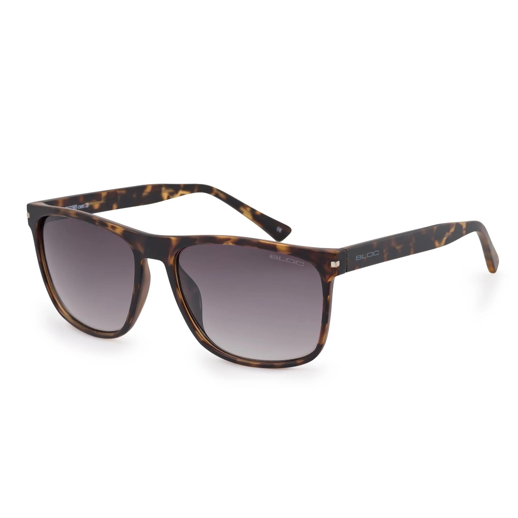 Bloc Luca Sunglasses Matt Tortoise Shell - Grey Polarised Lens