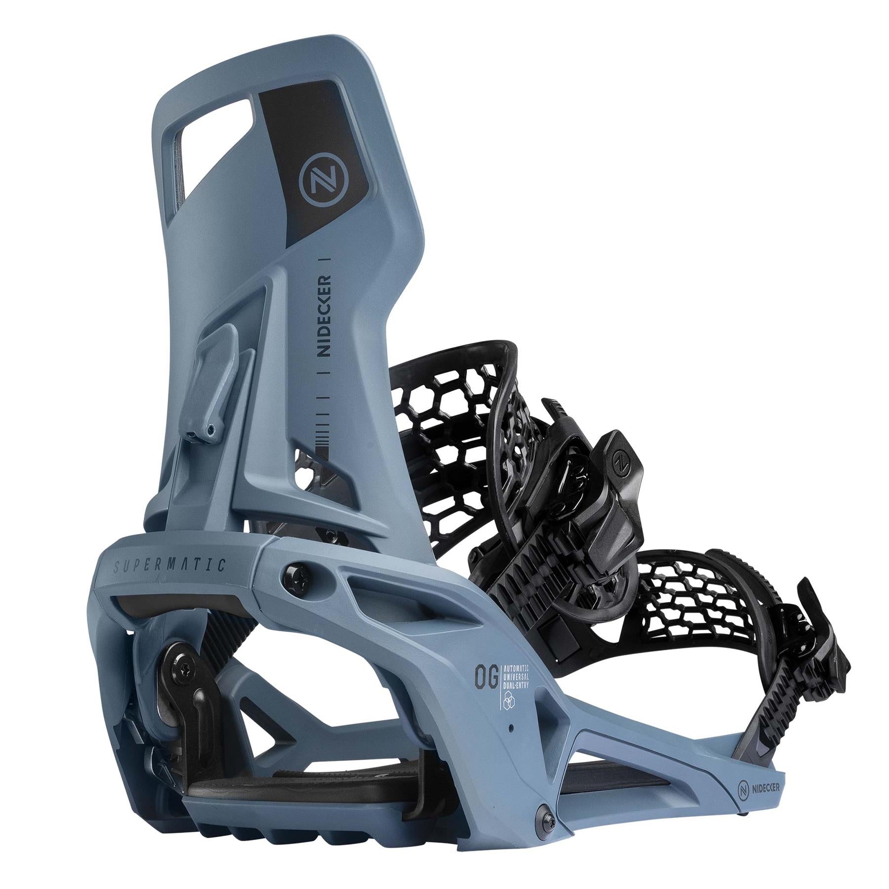 Nidecker Supermatic OG Step-In Snowboard Bindings Atlantic 2026