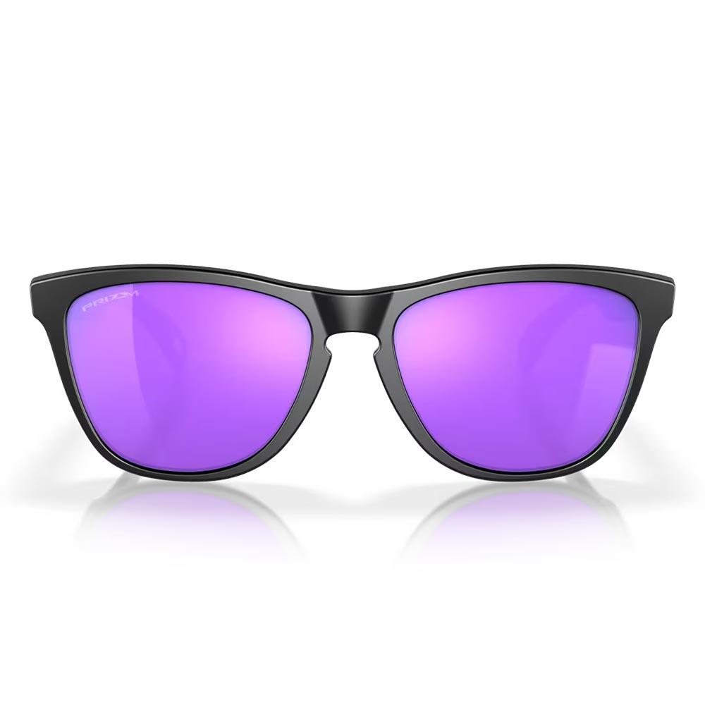 Oakley Frogskins Sunglasses Matte Black - Prizm Violet Lens