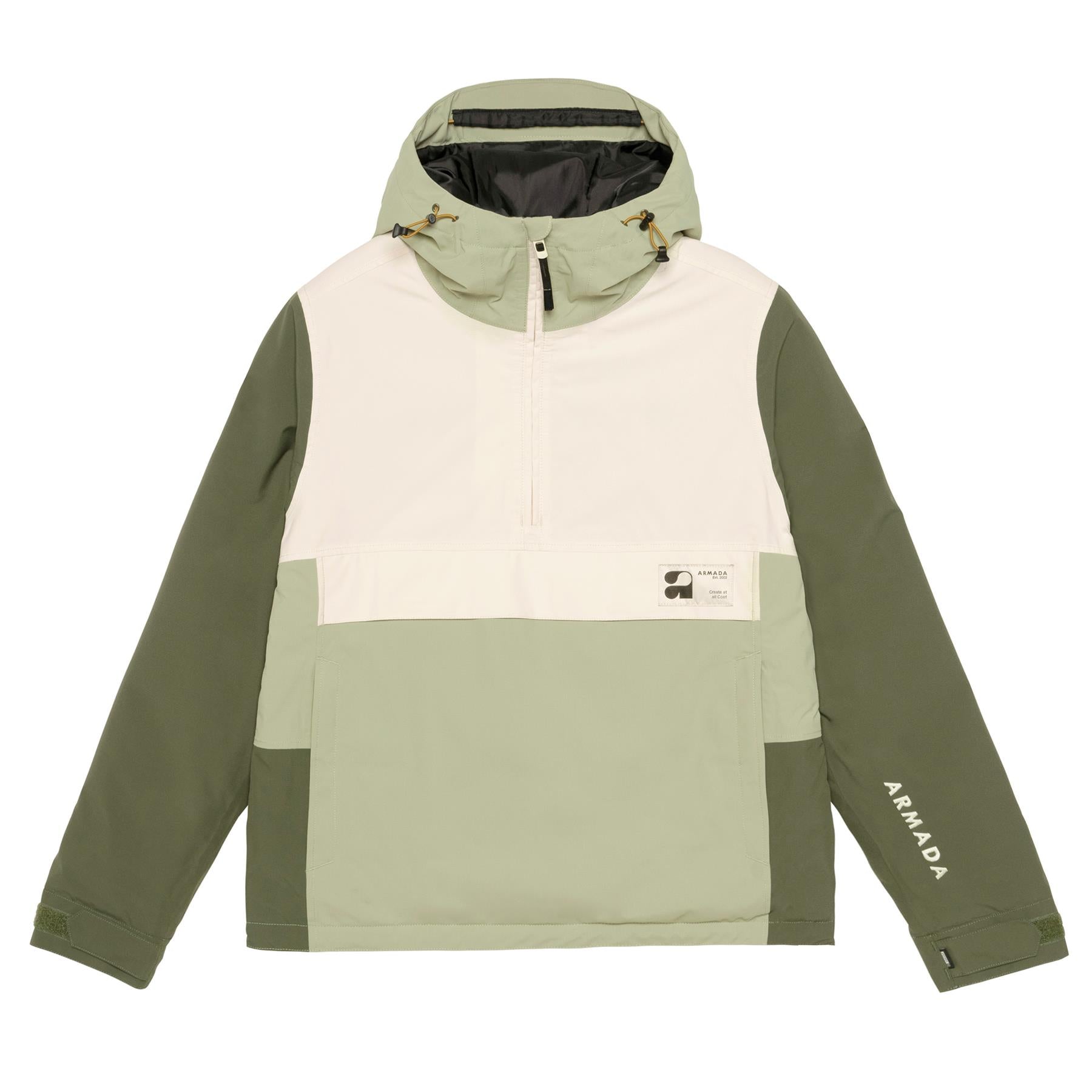 Armada Rosalie 2L Womens Insulated Anorak Jacket Macha/Olive