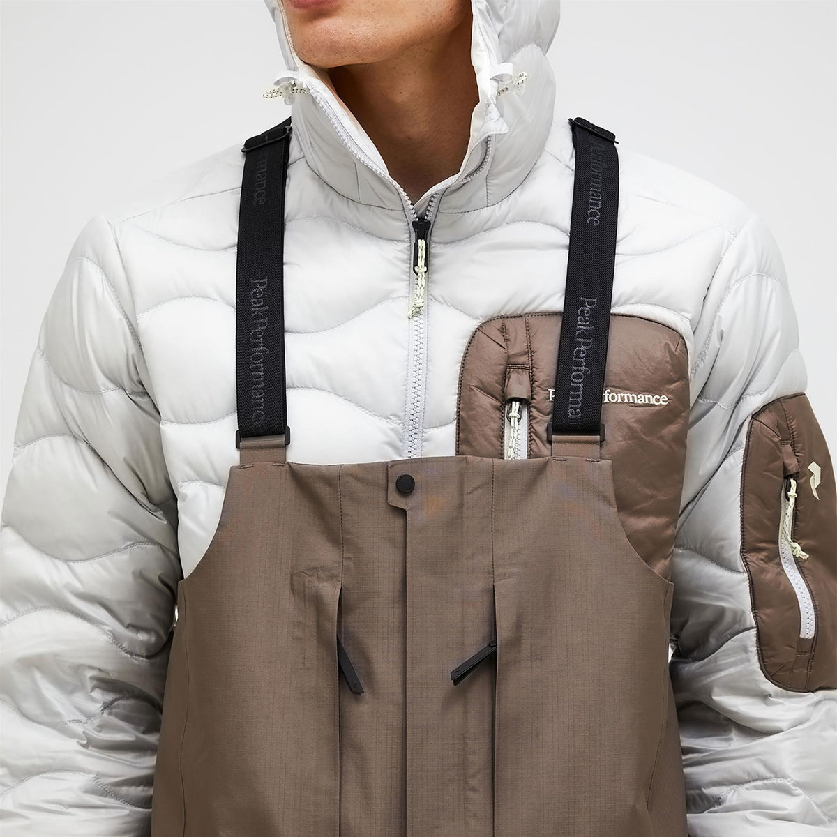 Peak Performance Mens Vertical Gore-Tex Pro Bib Pants Terrain Tan