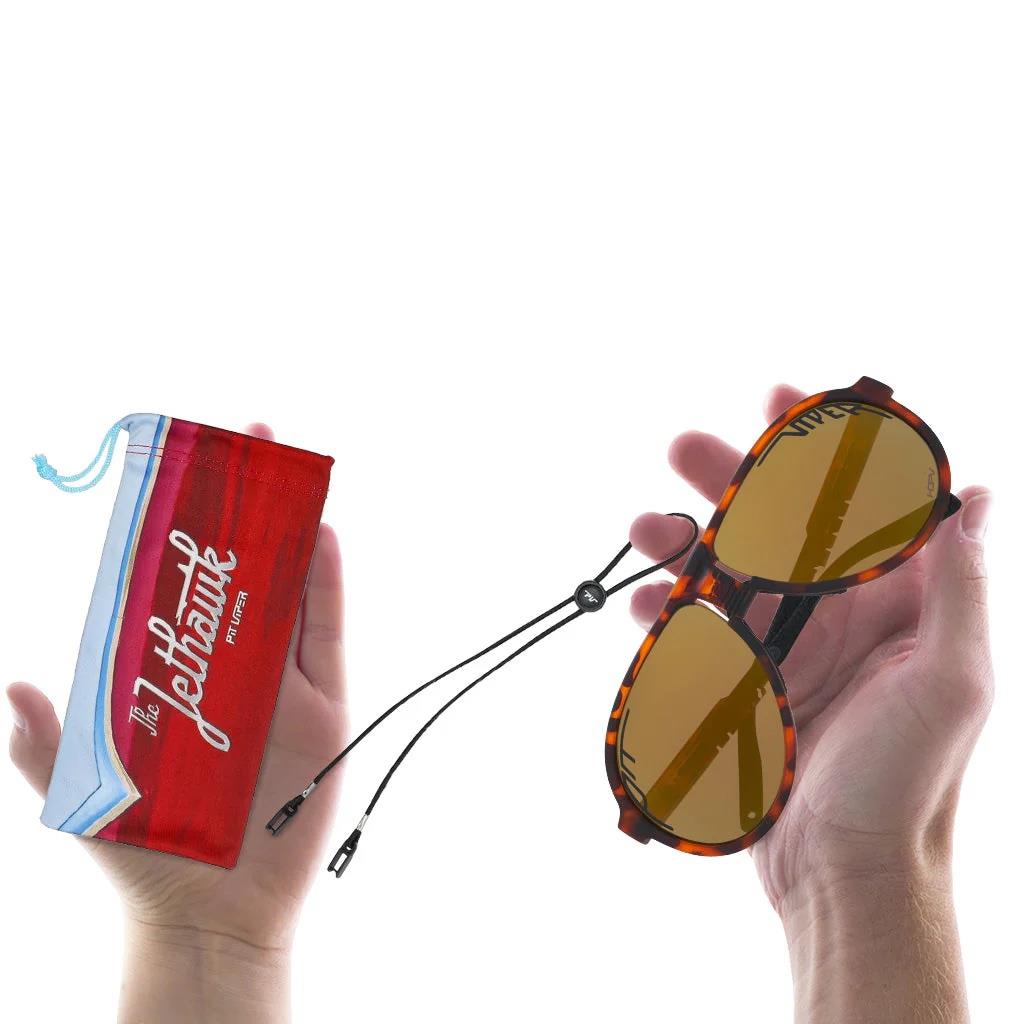 Pit Viper The Landlocked Jethawk Sunglasses - HDPV Polarized Gold Lens