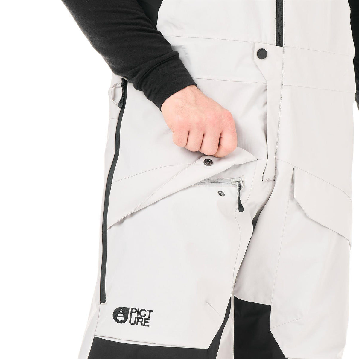 Picture Avening Mens Bib Pants Vapor Grey