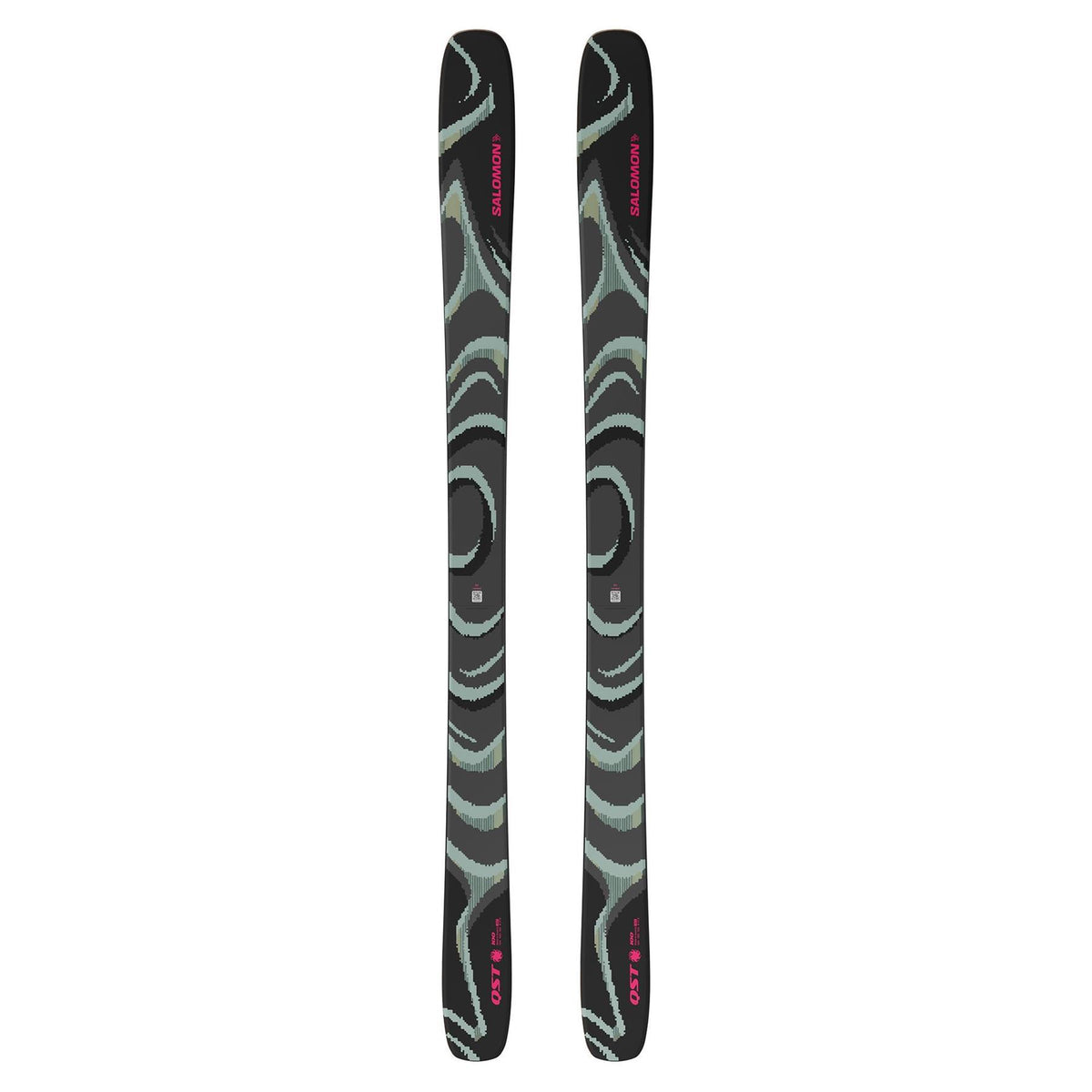 Salomon QST 100 Skis Black/Iceberg Green 2027